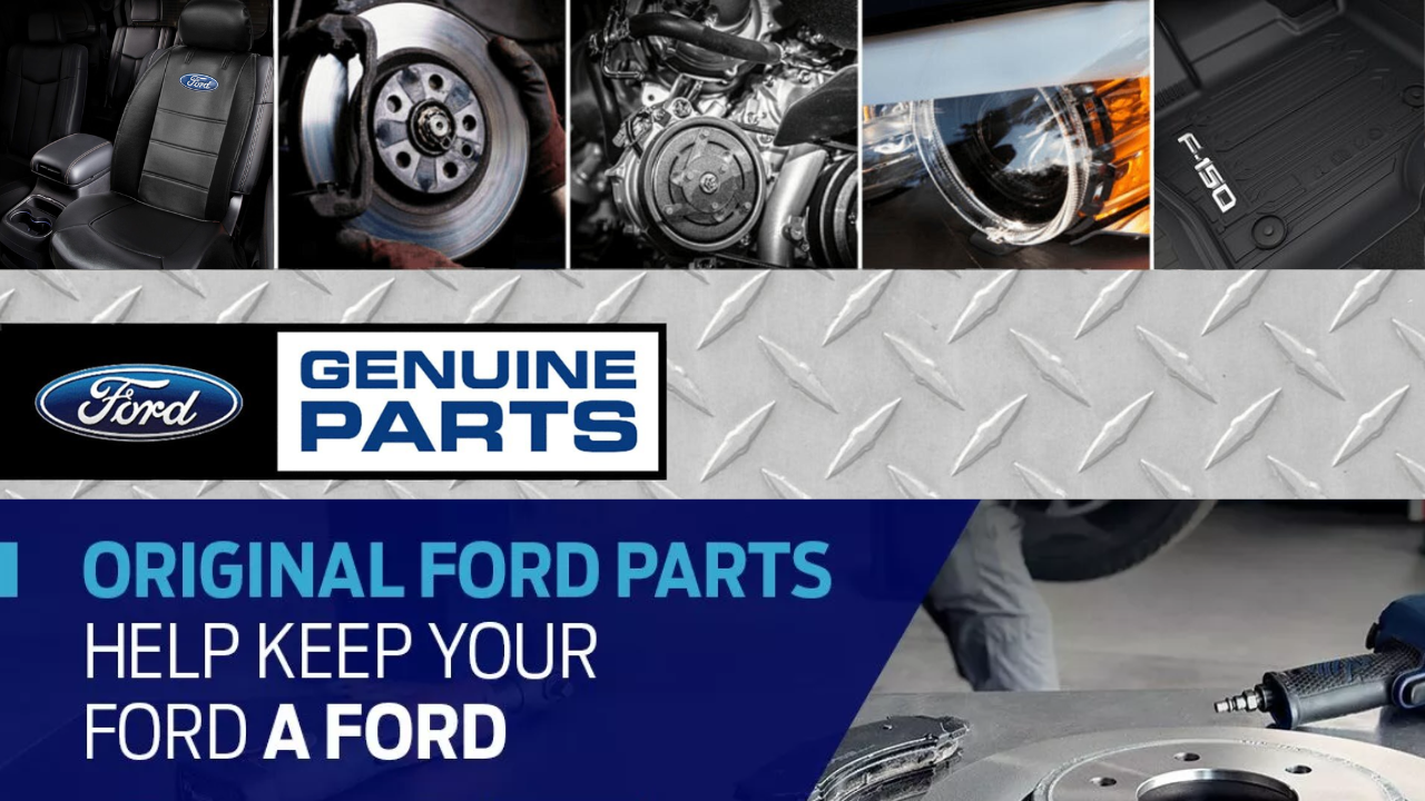 Genuine Ford Parts graphic for the Power Ford parts department in Albuquerque
