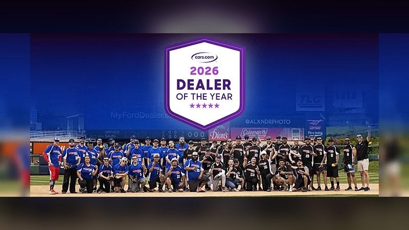 Power Ford team with the 2026 Cars.com Dealer of the Year award, a best rated Ford dealer near Los Lunas, NM