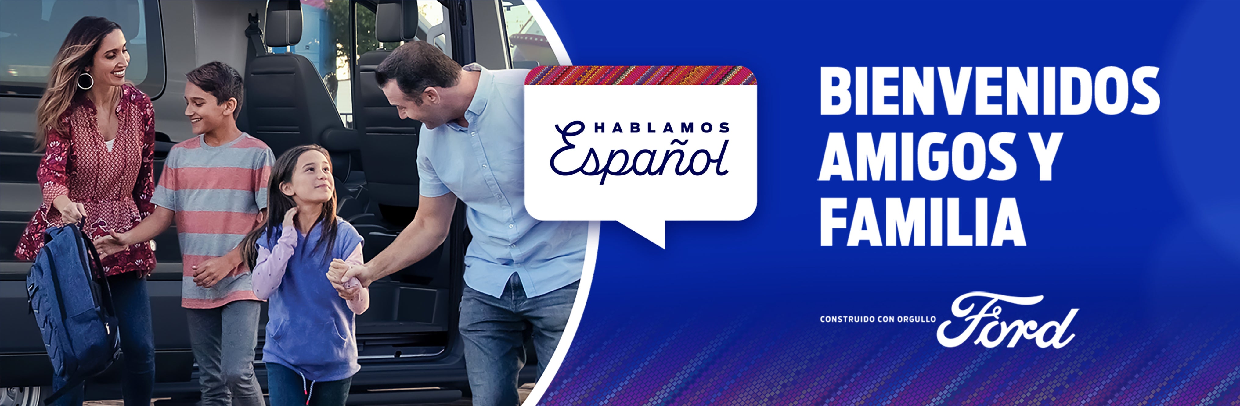 bienvenidos amigos y familiares